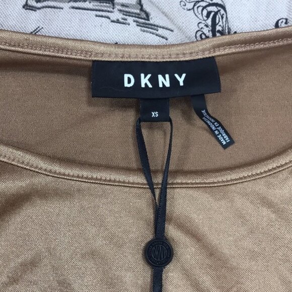 DKNY Gold Blouse - Picture 4 of 7